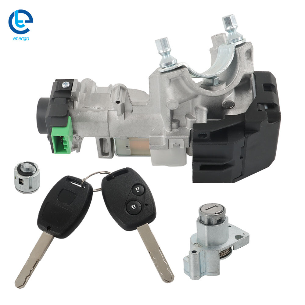 For CRV 2007-2011 Ignition & Door Lock Cylinder Switch Assembly Set 2 Remote Key