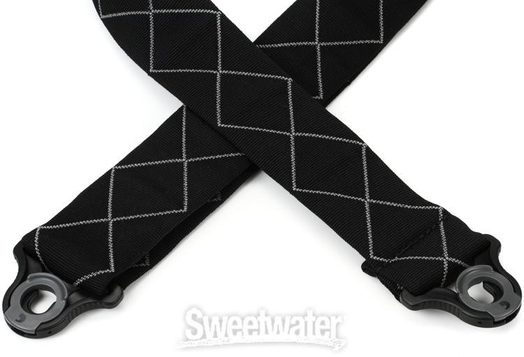 D'Addario Auto Lock Guitar Strap - Padded Diamonds