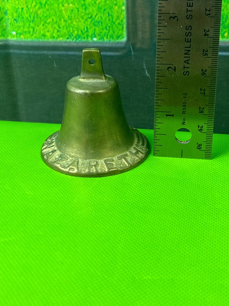 Vintage Nazareth Bells Gold Bethlehem Jerusalem