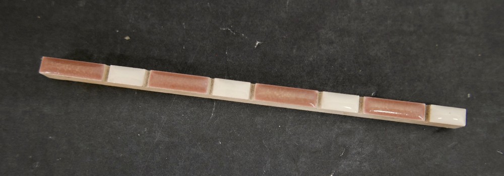 Striped Tile Liner-Tan and White