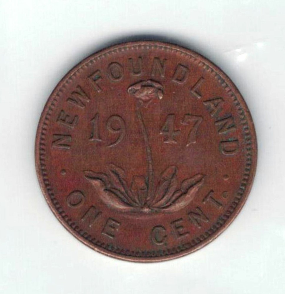 Newfoundland Coins - 1947 One Cent   *1141  Key Date