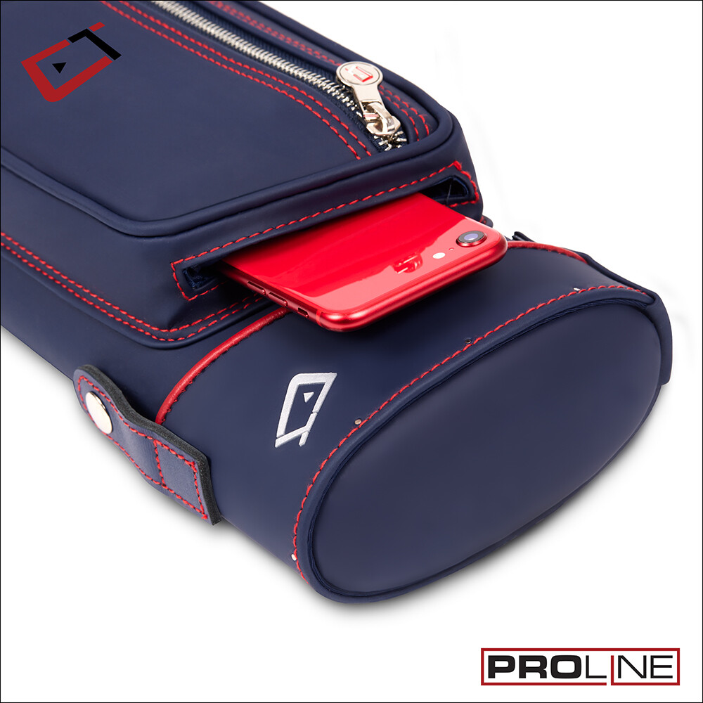 Cuetec Pro Line Navy 2x4 Hard Pool Cue Case