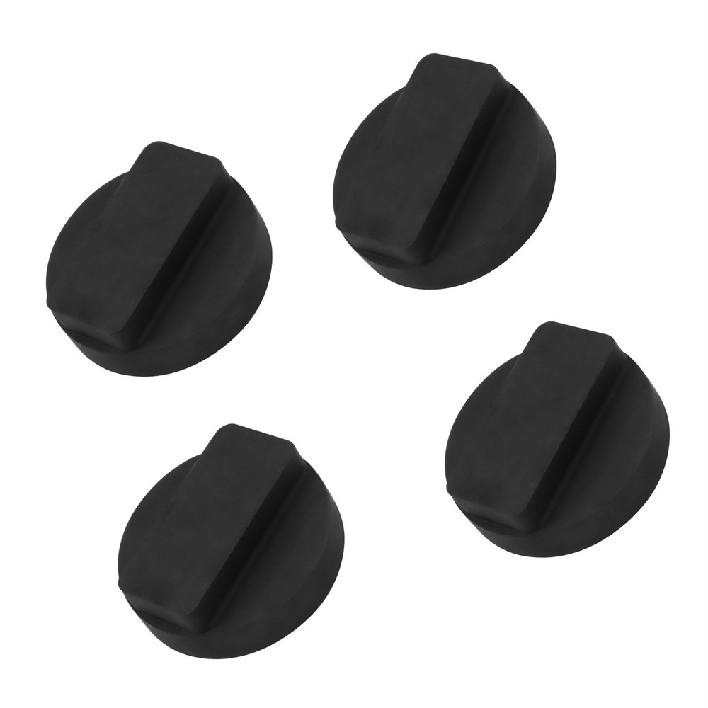 4pcs 0.87"x2.36" Jack Pad Support Rubber Frame Rail Protector Adapter for BMW