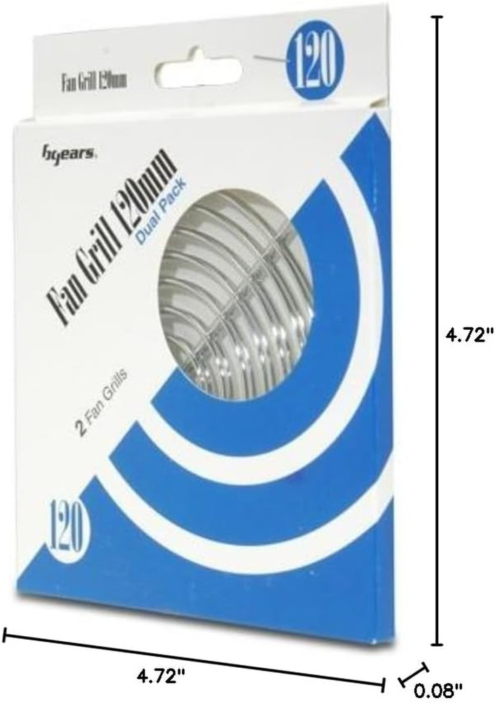 2 Pieces Pack Cooling Fan Grill 120Mm