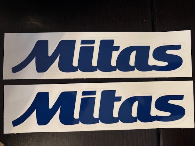 MITAS TIRES ATV UTV CYCLE Racing Decals Graphics 2PC Sticker Set