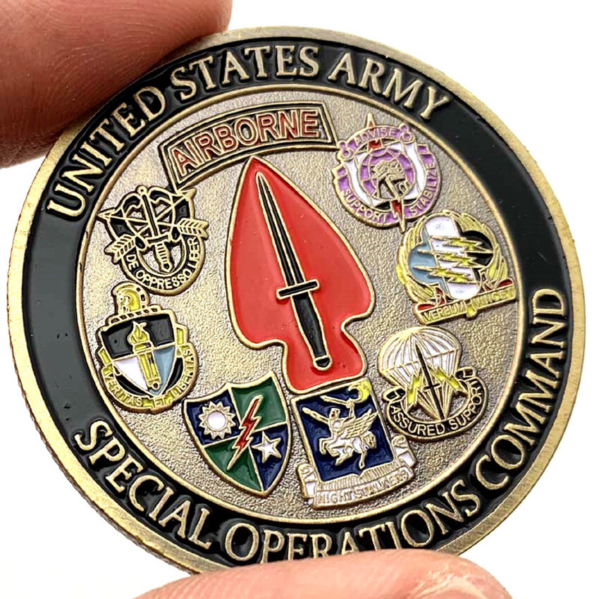 US Military Army Special Operations Command Challenge Coin Collect Commemorative