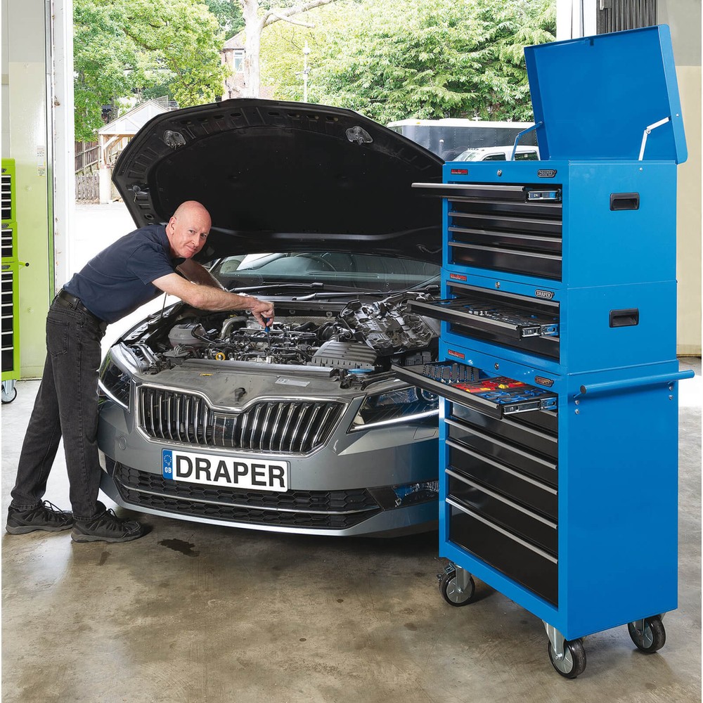Draper 5 Drawer Tool Chest Blue