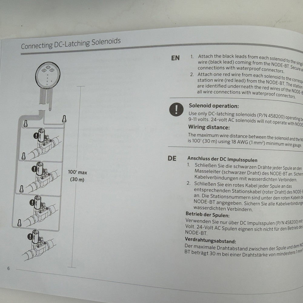 Hunter NODE-BT-100 Bluetooth Battery Operated Sprinkler Controller with Solenoid