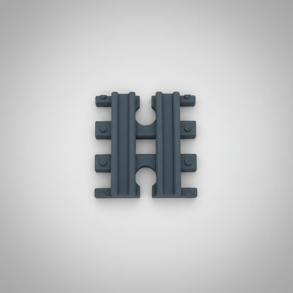 Tiny Train Track Straight 60mm - 3D Printed Connector