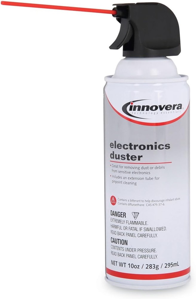 Innovera Compressed Air Duster Cleaner, 10 oz Can, 6/Pack