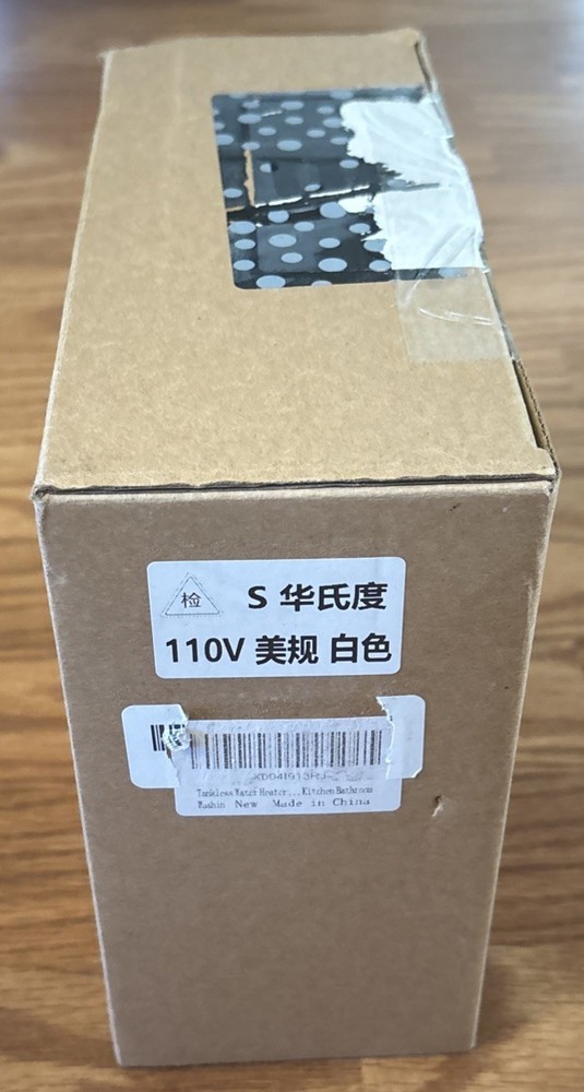 Electric Tankless Water Heater, 3000W 110V Instant Hot Water for Kitchen & RV