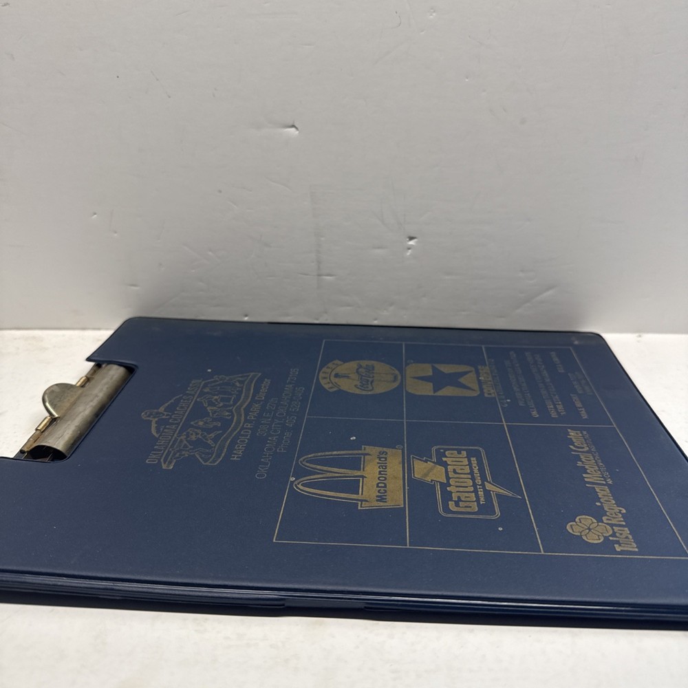 Vintage Oklahoma Coaches Association Clipboard