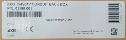 Axis T94S01P Conduit Back Box