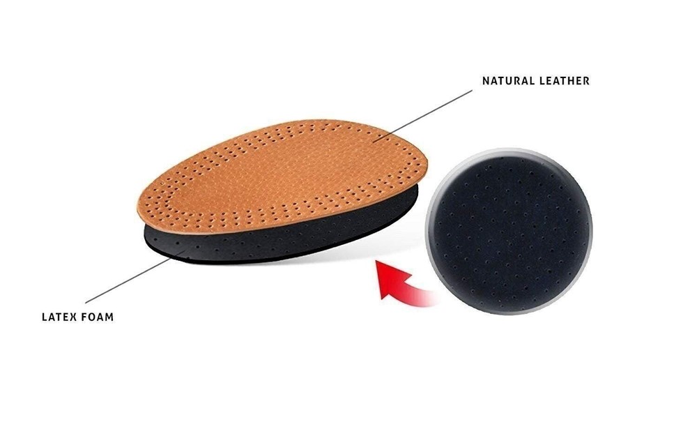 Kaps Halfled Half Insoles - Comfortable Leather & Latex - Inserts