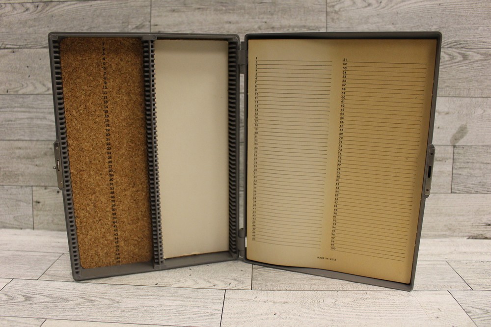 Vintage Microscope Microslides Storage Case - Used