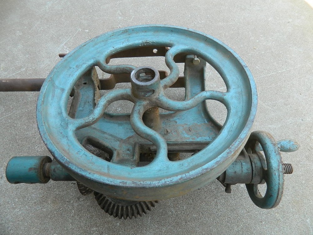 Vintage Antique Hand Crank Drill Press