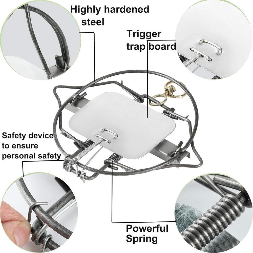 2 Pack Small Animals Small Squirrel Mouse Trap Mouse Trap Cage Spring Trap,