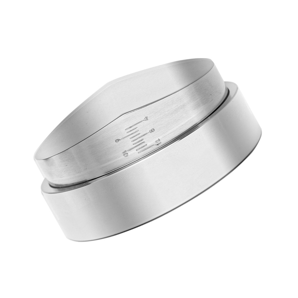 58.5mm Adjust Coffee Distributor Leveler Espresso Hand Tamper Alloy Base Grey