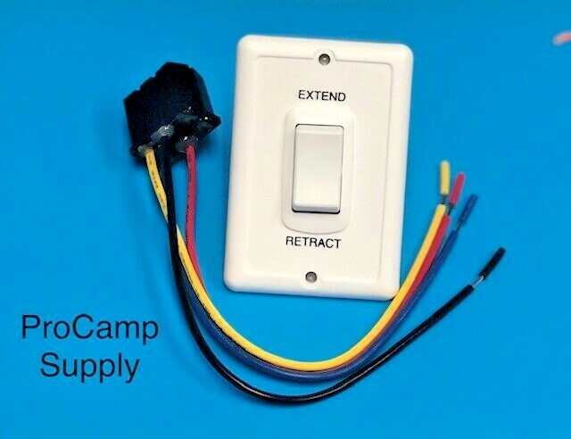 SIGMA RV Slide Out Extend/Retract Switch + Bezel/Relay White Camper/Trailer