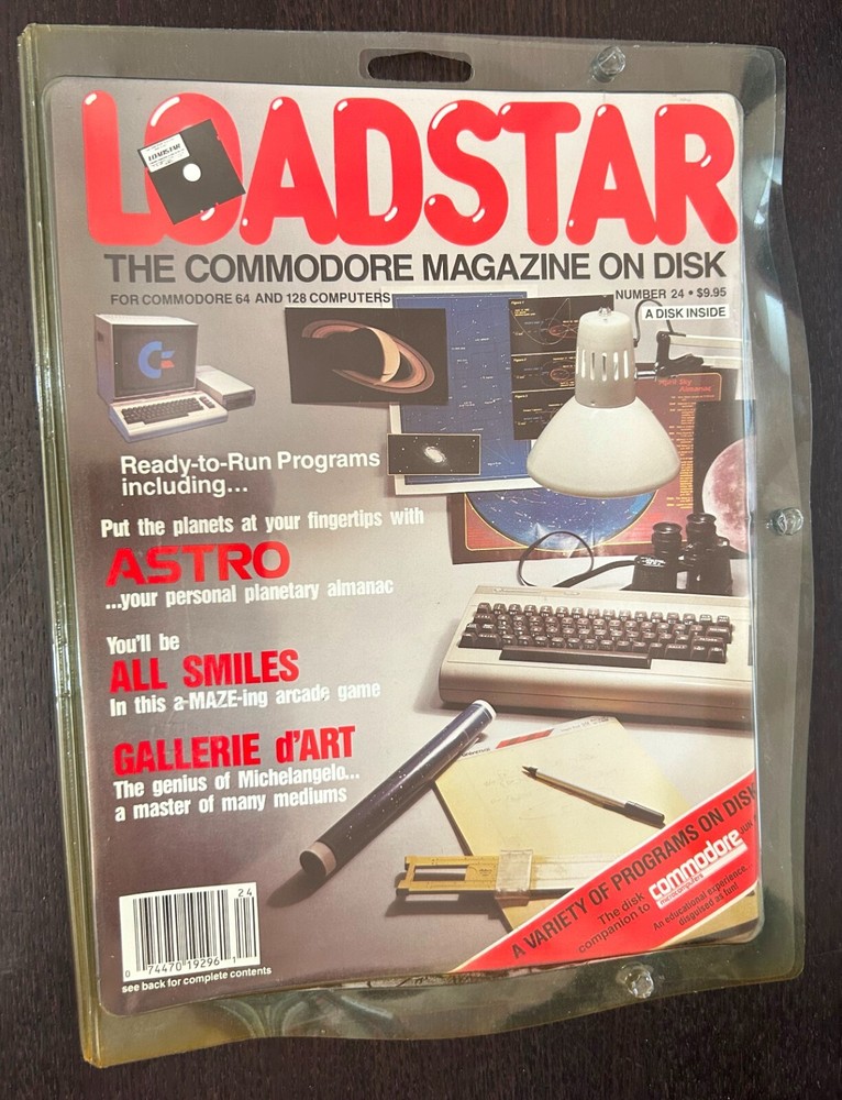 LOADSTAR Commodore 64 Magazine On Disk #24 (1986)