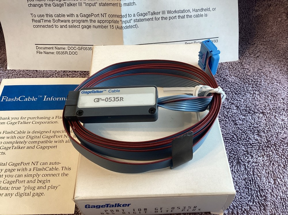 GF-0535R Gage Talker Flash Cable…..NEW