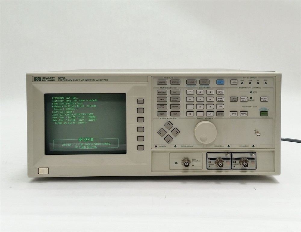 HP KEYSIGHT AGILENT 5371A 5371 FREQUENCY AND TIME INTERNAL ANALYZER 2*54002A