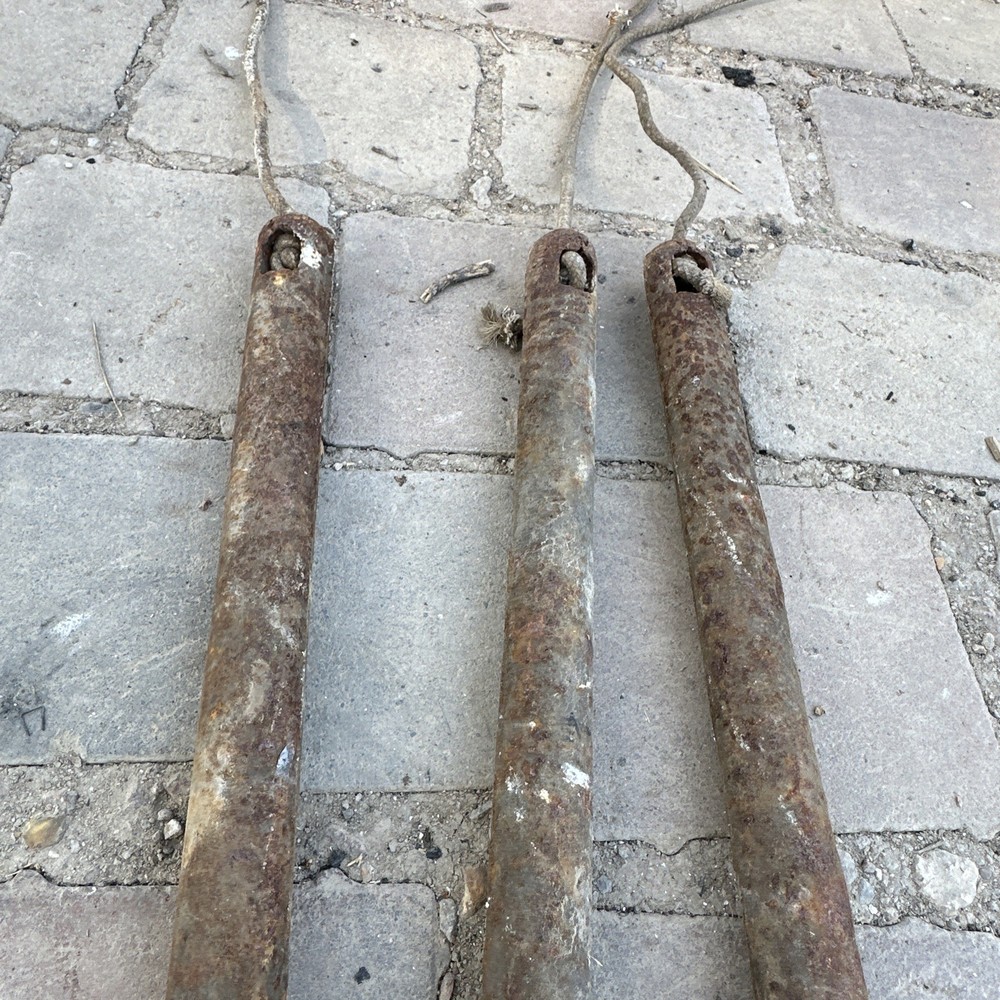 X 4 Vintage Cast Iron Sash Window Weights 4.2 Kg Each Ref Chap