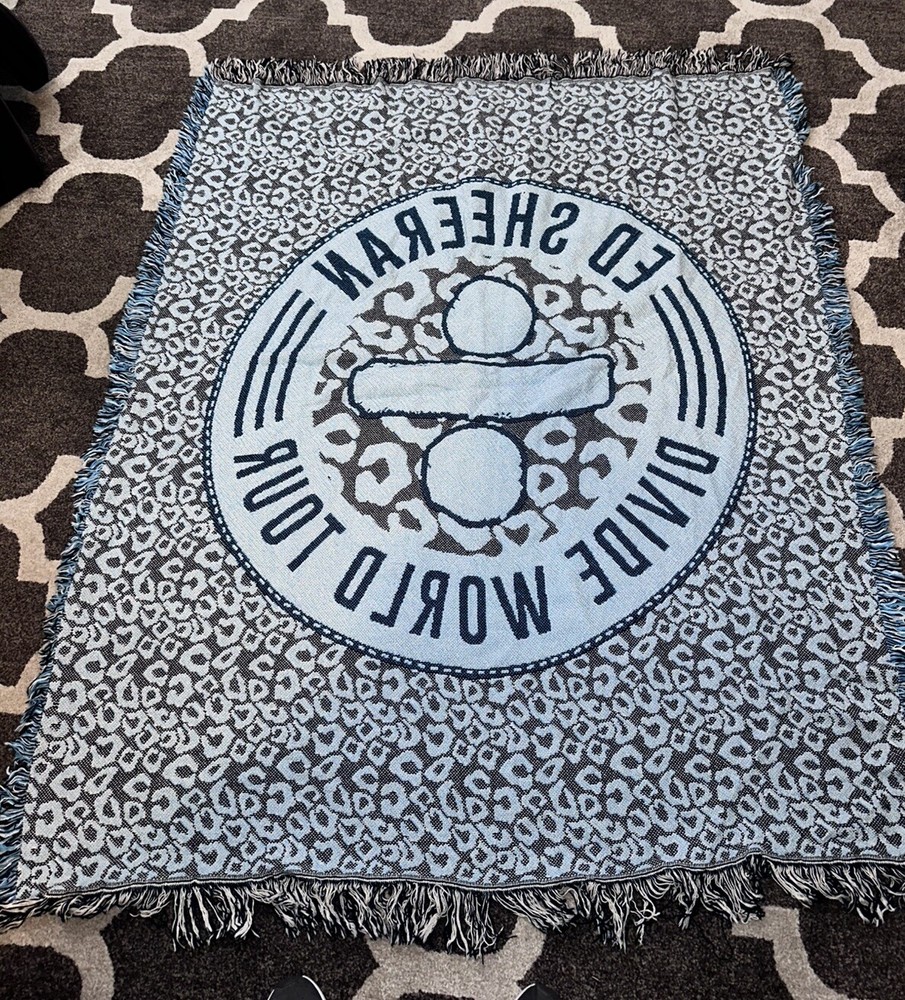 Ed Sheeran Divide World Tour Throw Knit Blanket
