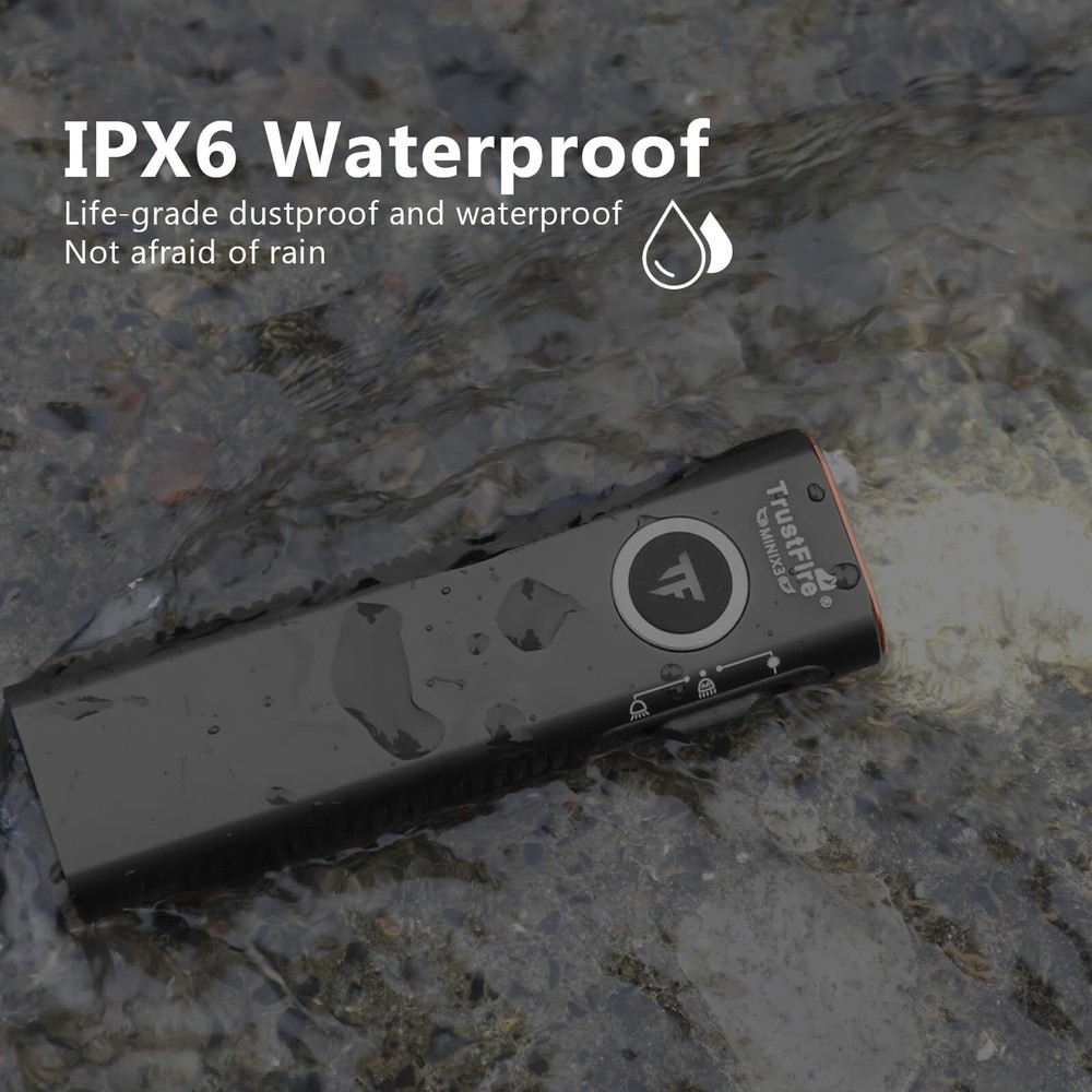 Trustfire MINI X3 EDC Flashlight , White , Floodlight , Infrared , Green Pointer