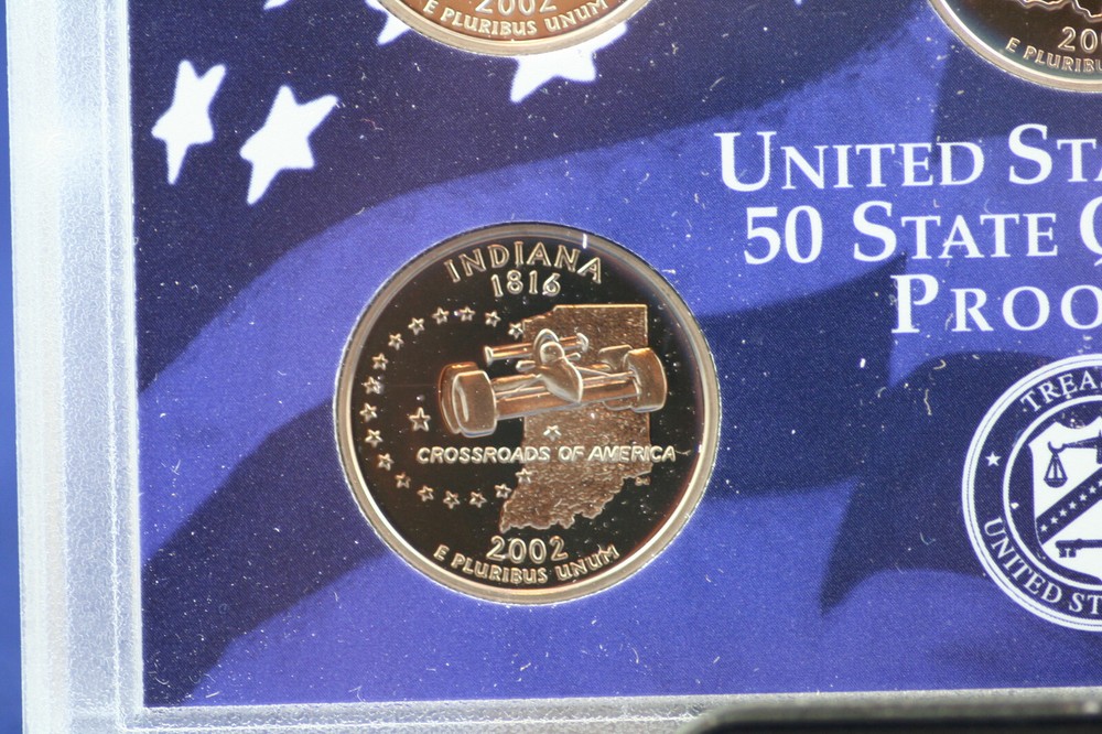2002 State Quarters Proof Set Original US Mint Packaging