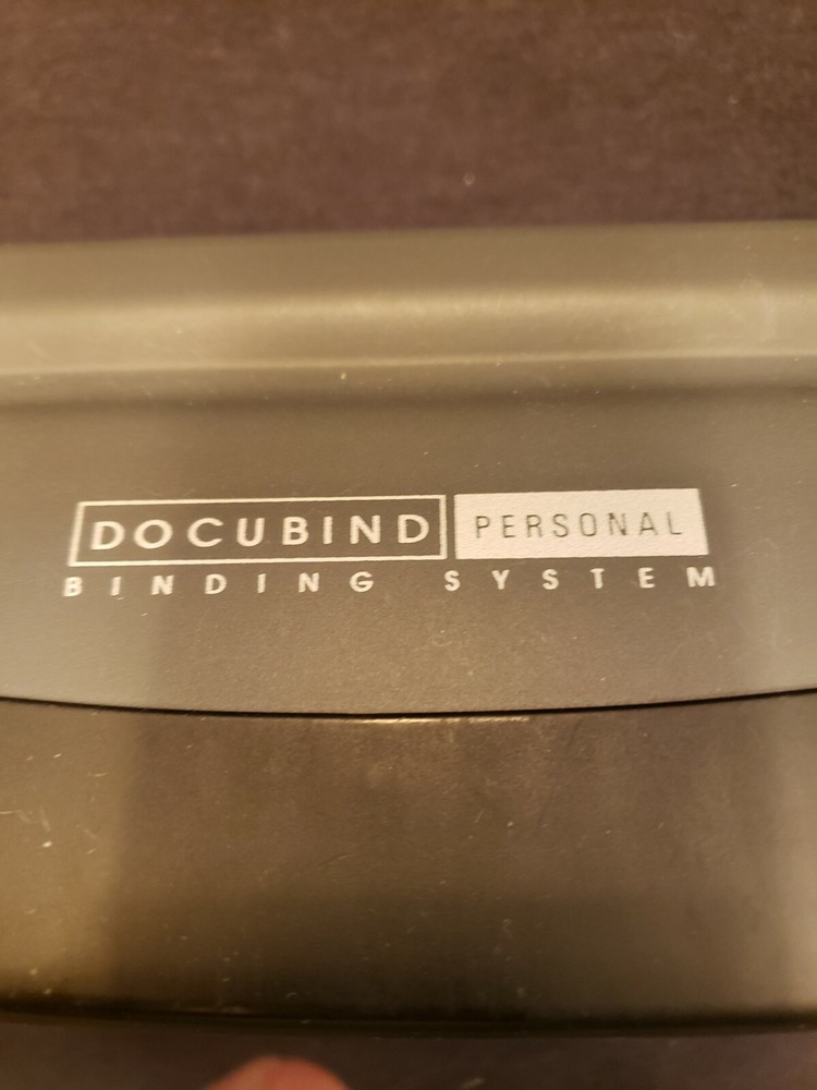 GBC Docubind Personal Presentation Binding System Machine with Bindings Used 1x