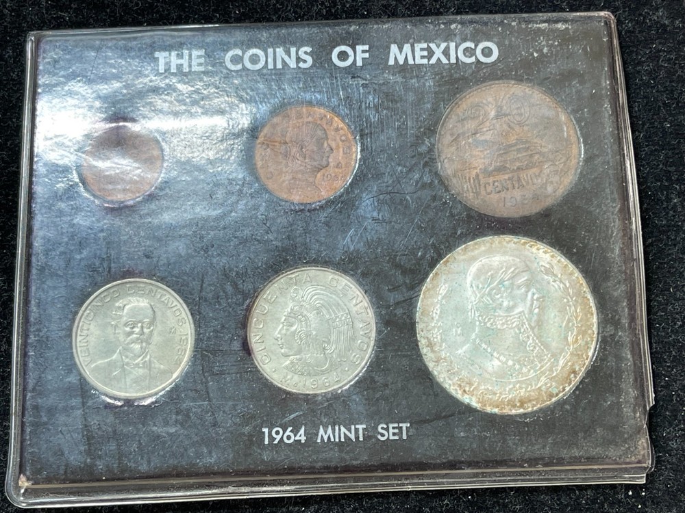 1964 Mexico 6 Coins Mint Set #2