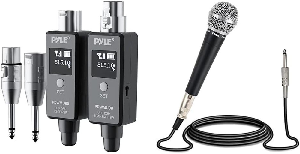 Wireless XLR Adapter System for Dynamic Microphones with Handheld Dynamic Moving