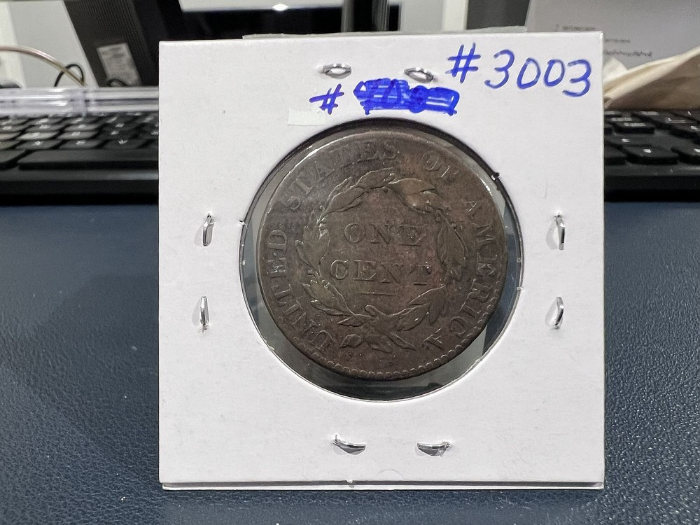 1820 1c Small Date Large Cent Coronet Head (EE)