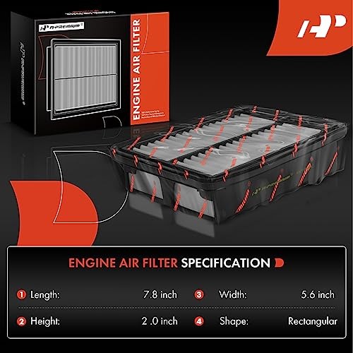 2-PC Engine & Cabin Air Filter with Activated Carbon Compatible with Honda