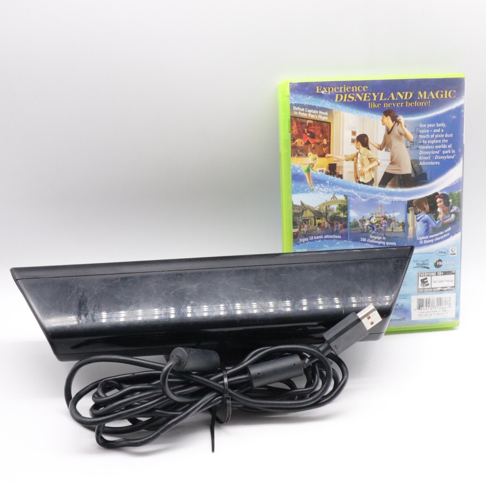 Microsoft XBOX 360 Kinect Sensor Model 1414 & DISNEYLAND ADVENTURES!