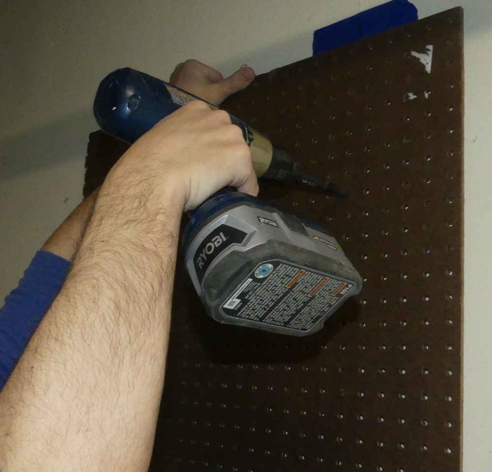 Peg Board Spacer EASY Mount Kit 12pc for pegboard