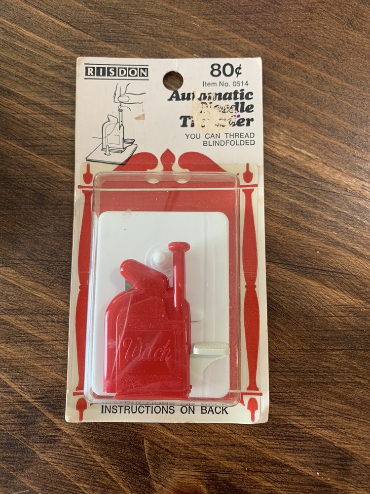 Vintage Risdon Automatic Needle Threader Still In Package Sealed
