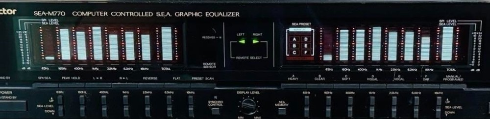 Victor SEA-M770 Graphic Equalizer Spectrum Analyzer Audio Component Tested