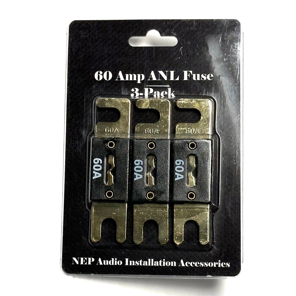 NEP Audio 60A ANL Fuse 3 Pack