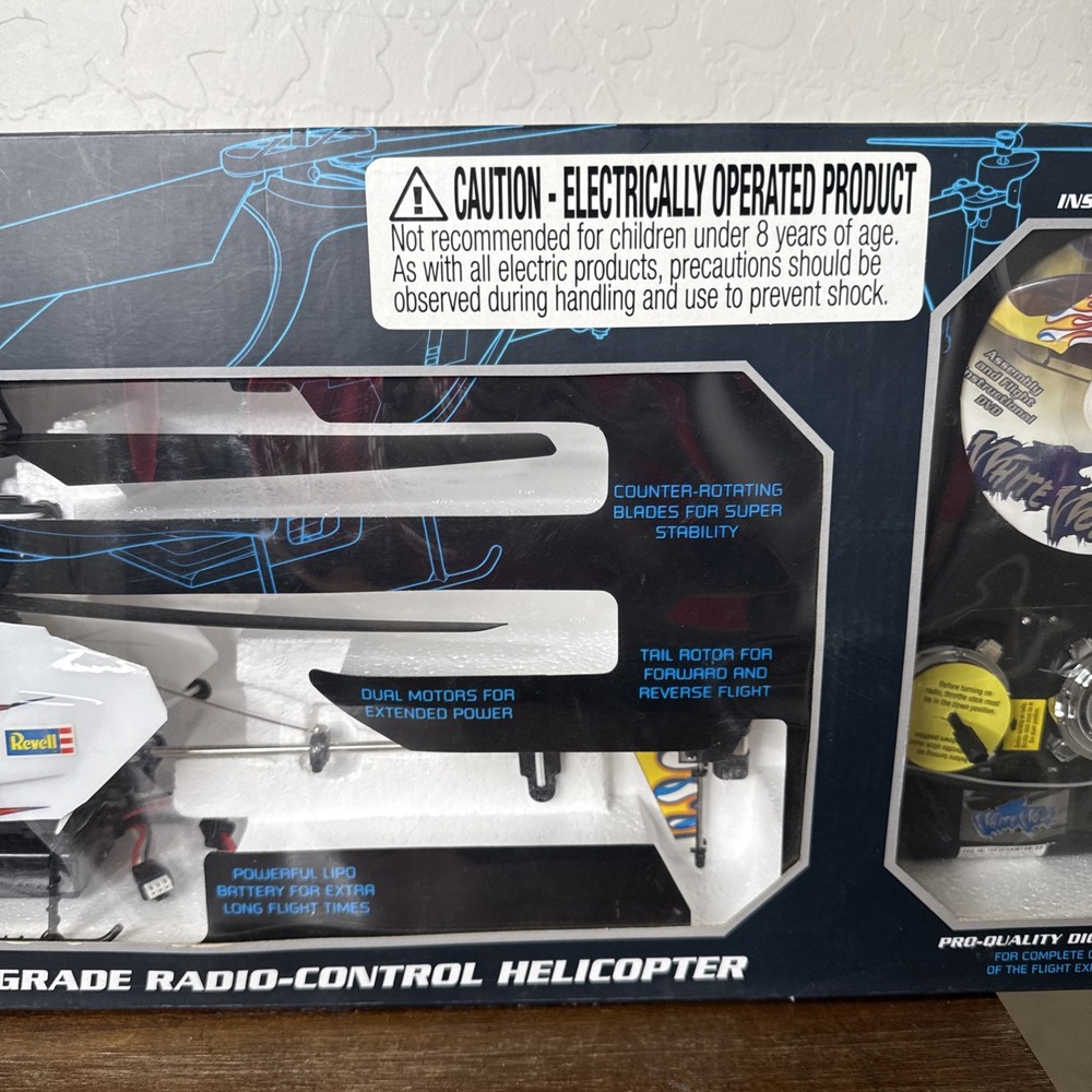 New Revell White Wolf Remote Control Helicopter RC Heli Blade