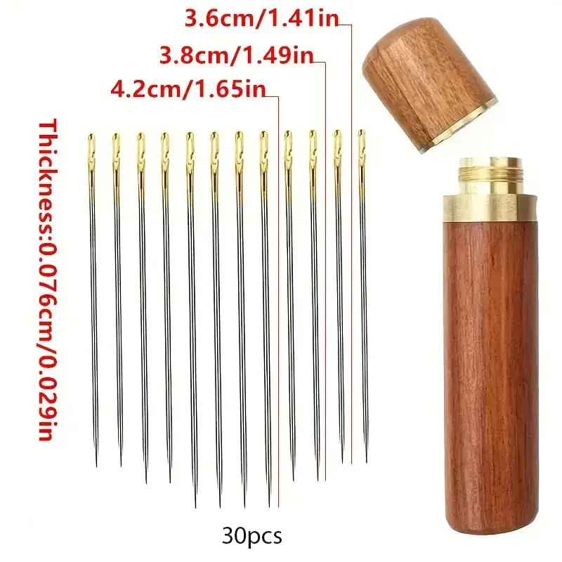 30pcs Needle-free Needles Elderly Blind Needle-free Needles Without Needle.