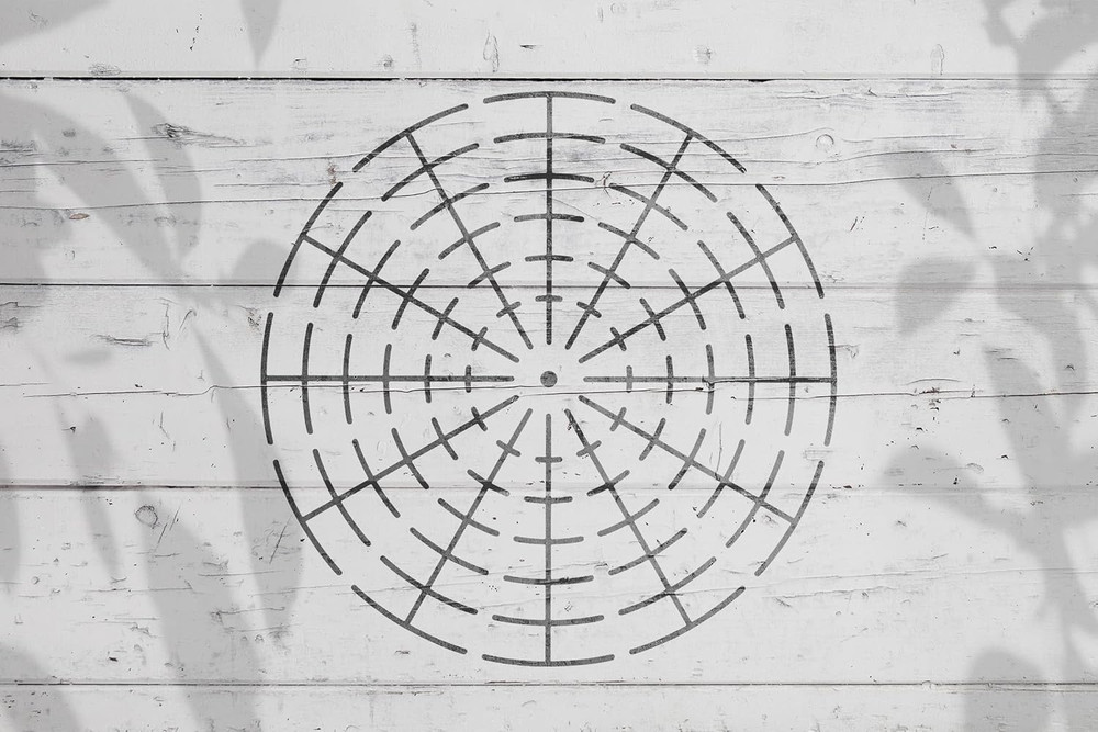 Mandala Dot Tool Template Set - 6 Pieces for DIY Art Projects and Decor