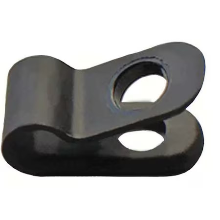 Cable Clamp, Nylon, 7/16 In Bundle Dia., Black, 25 Pk, 22Cc37c0437b