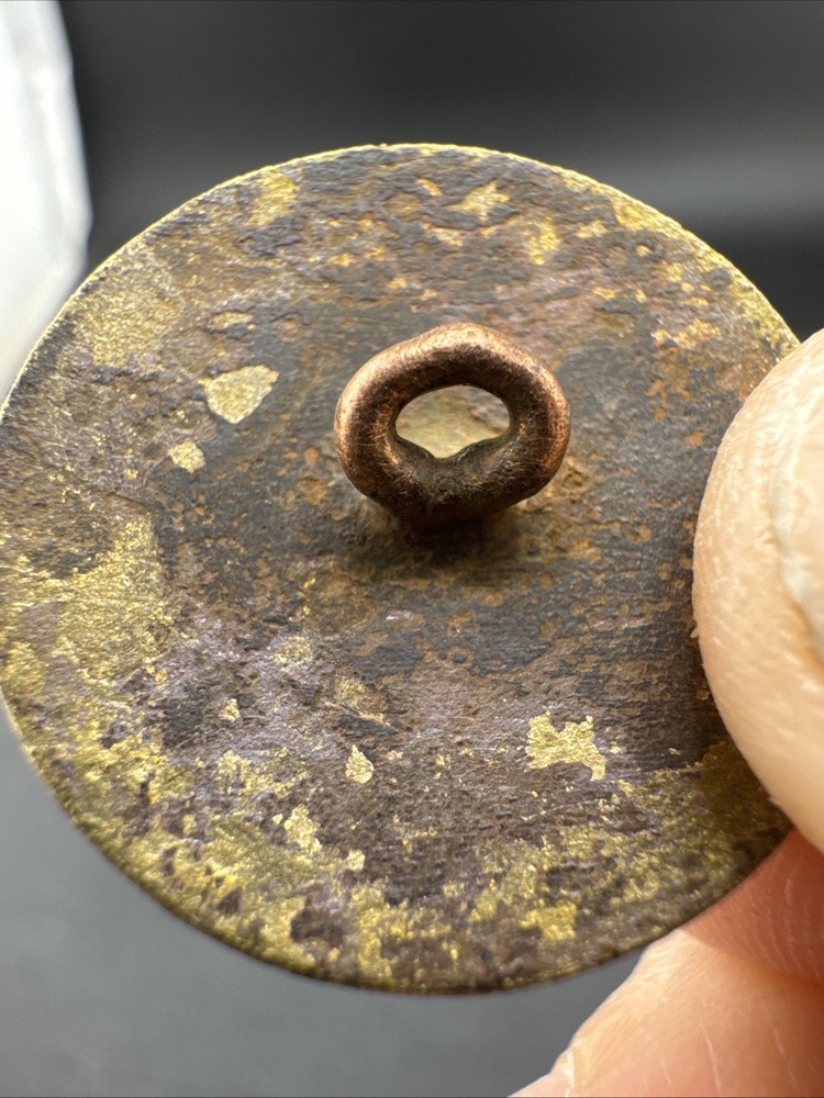 Colonial Era Button Found In Virginia Flat Button #66