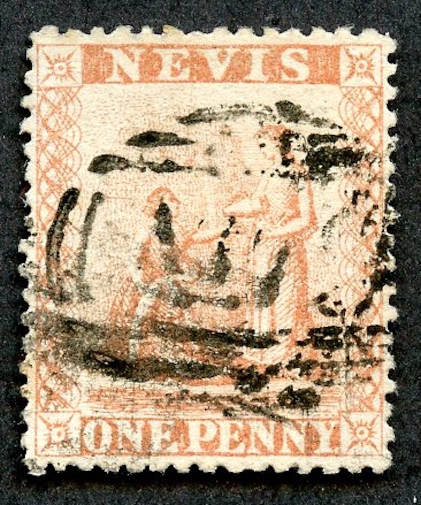 Nevis Sc 9, Used.  Perf. 15.  2017 SCV $ 55.00