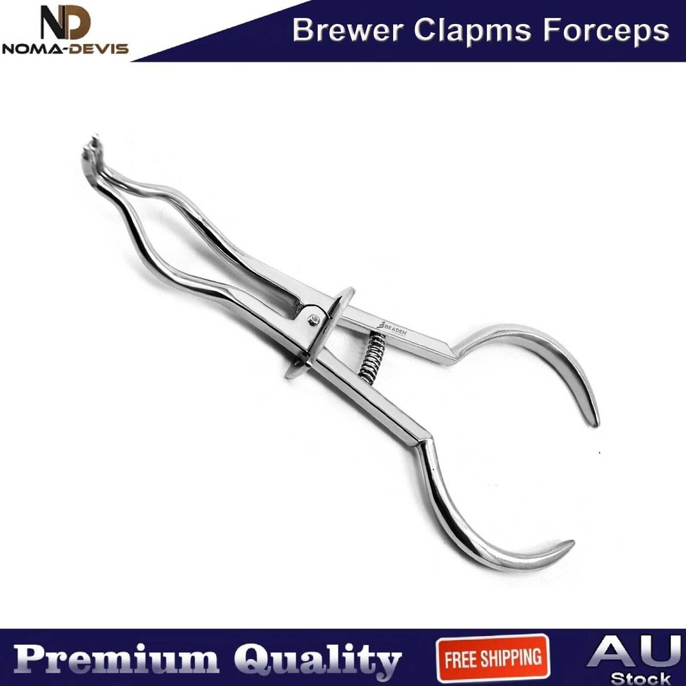 Endodontic Brewer Rubber Dam Clamps Forceps Dental Restorative Instruments CE