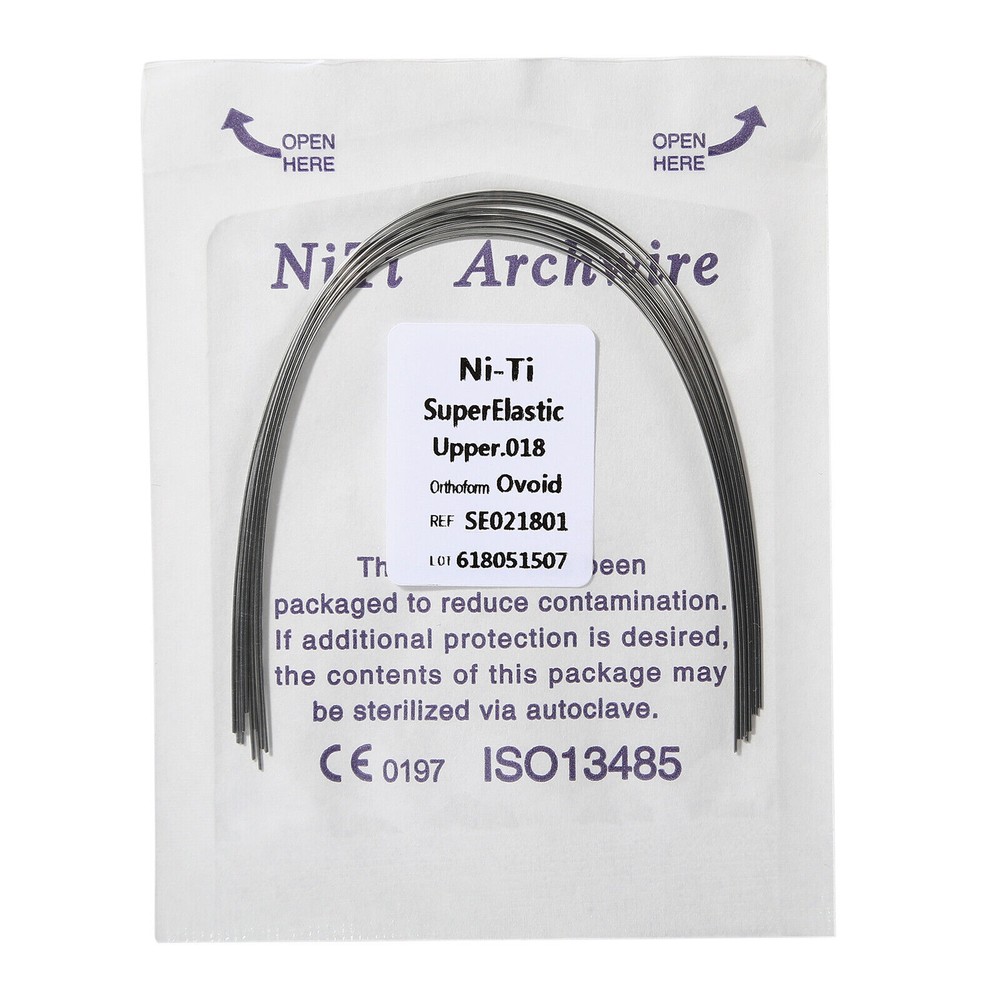 Dental Ortho Niti Super Elastic Ovoid/Square/Natural Rectangular/Round Arch Wire