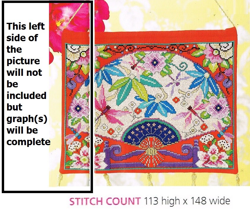 FAN  CROSS  STITCH  PATTERN  ONLY   HH  H