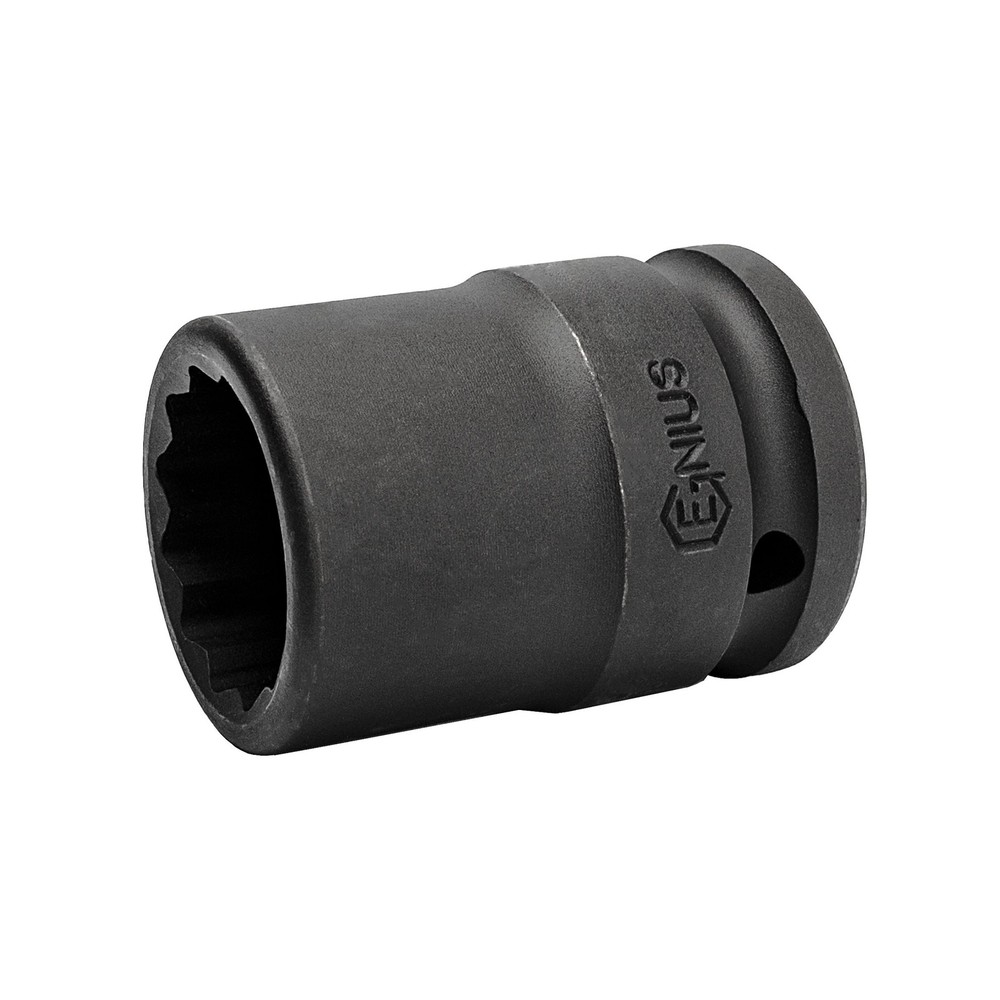 Genius Tools 3/4" Dr. 24mm Thin Wall Impact Socket (12-Point) (CR-Mo) - 655224